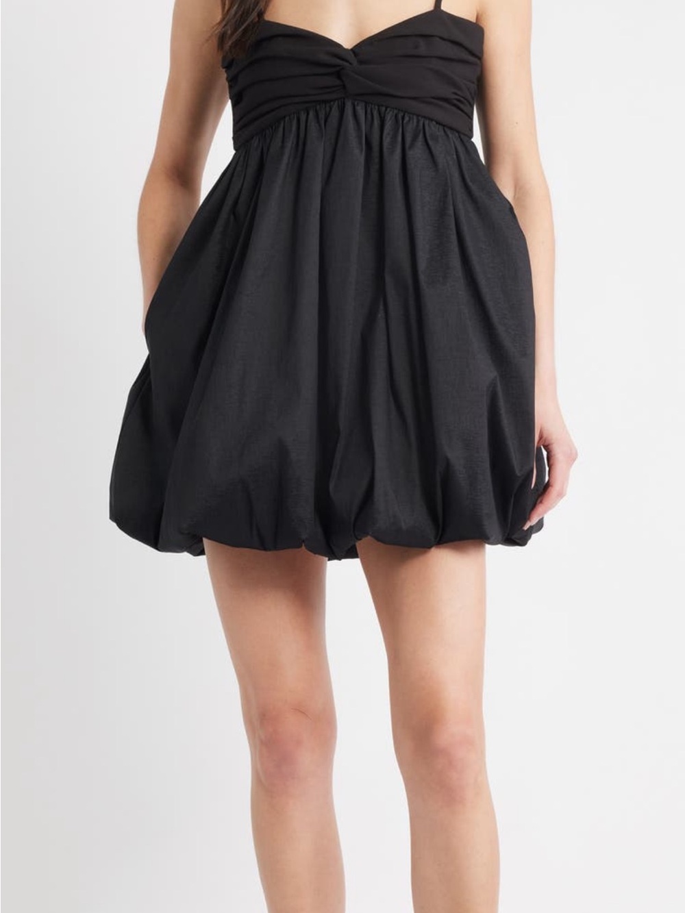 Likely Black Bubble Hem Mini Skirt